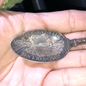 Sterling silver spoon from WW2 age California theme